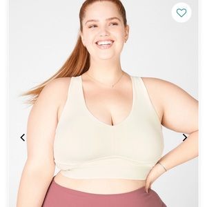 BNWT Ivory Fabletics Adjustable Strap Bra